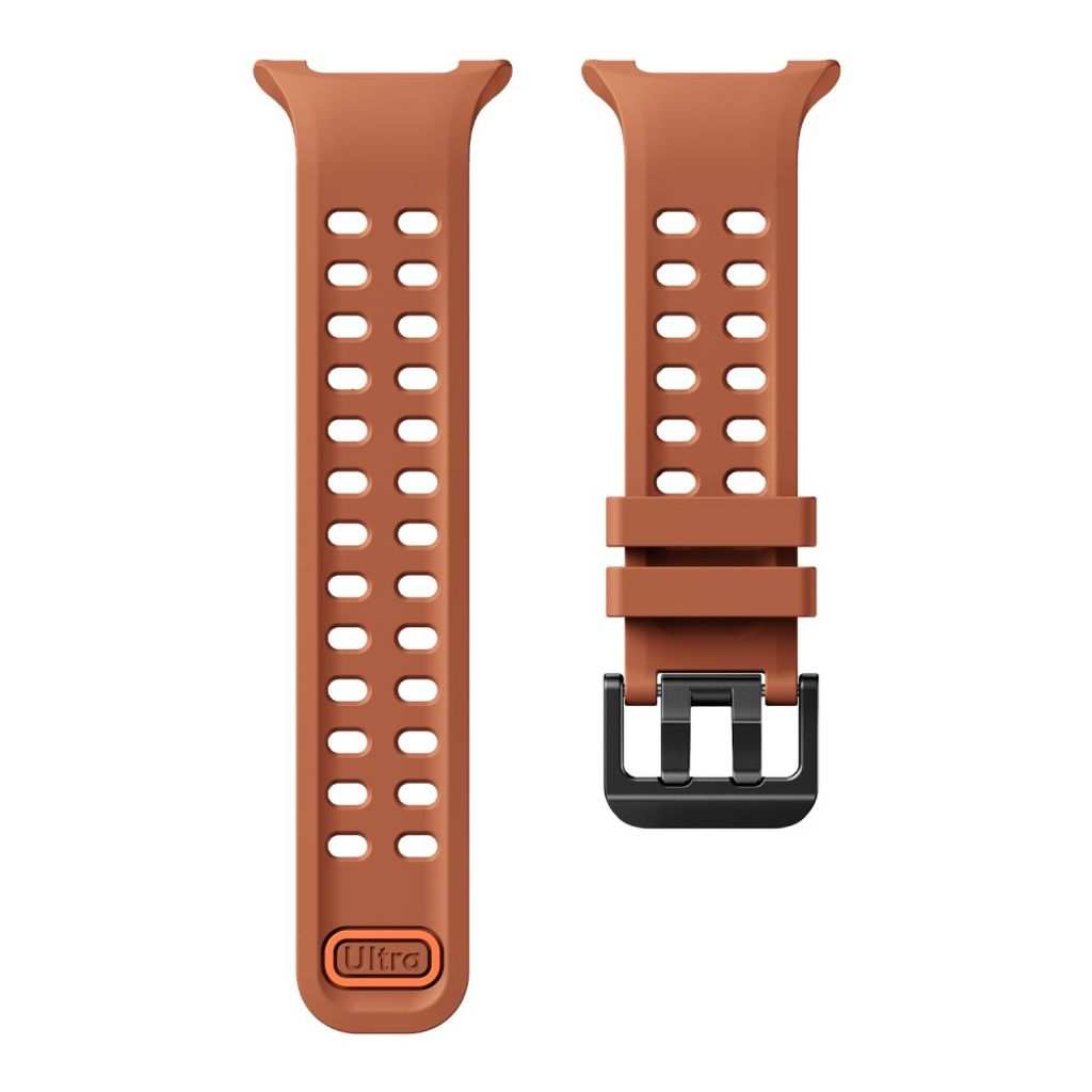 Samsung Galaxy Watch9/8/8 Classic silikon klokkerem med dobbel spenne - Brun