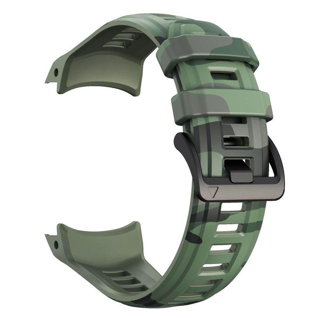 Garmin Instinct 3 45mm Watch Strap with Camouflage print - Green