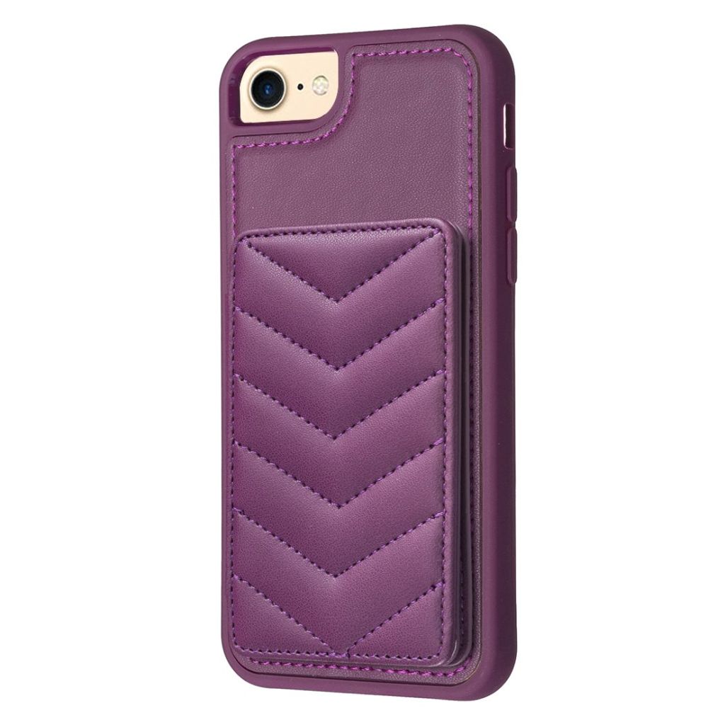 iPhone 6/6s/7/8/SE 2020/2022 Skal med Stativ - Mörklila