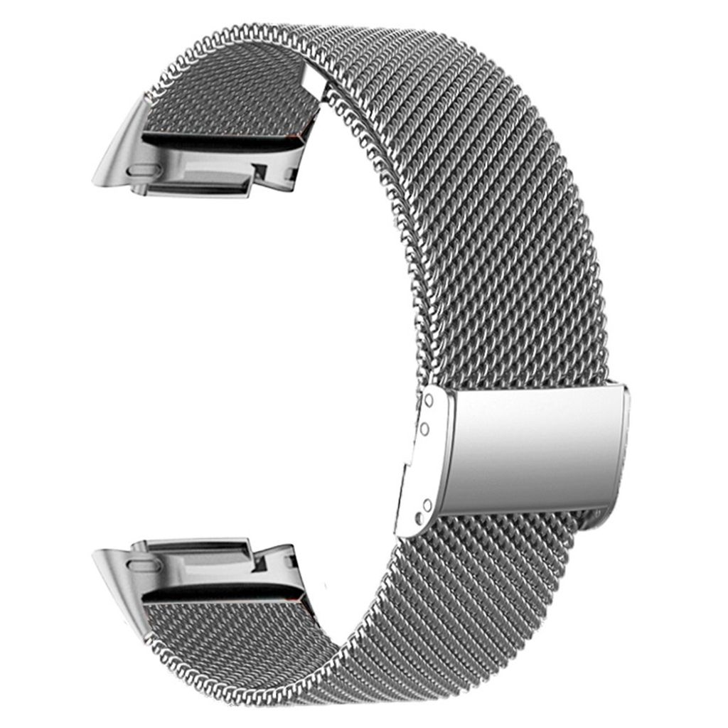 Fitbit Charge 6/5 Klokkereim i metall - Sølv