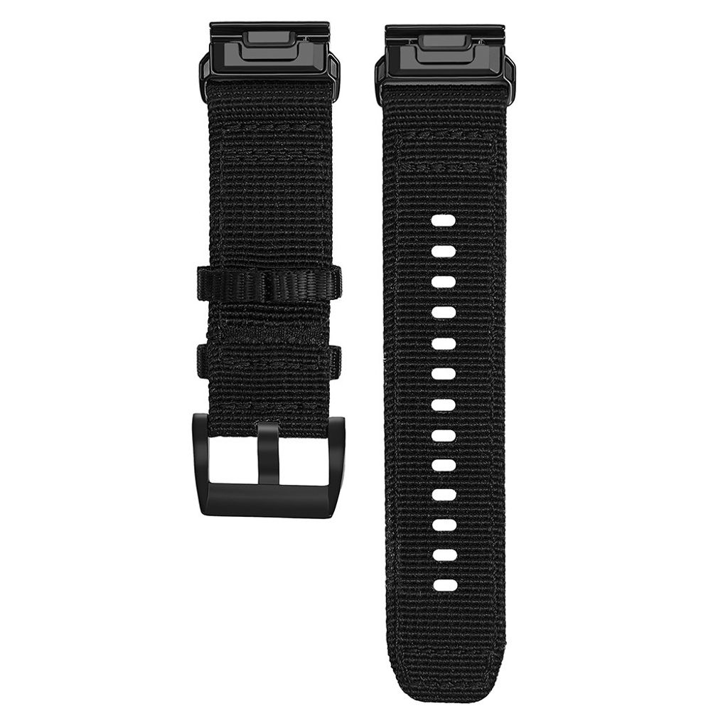 Garmin Fenix 8 43mm osv. Urrem i nylon - Sort