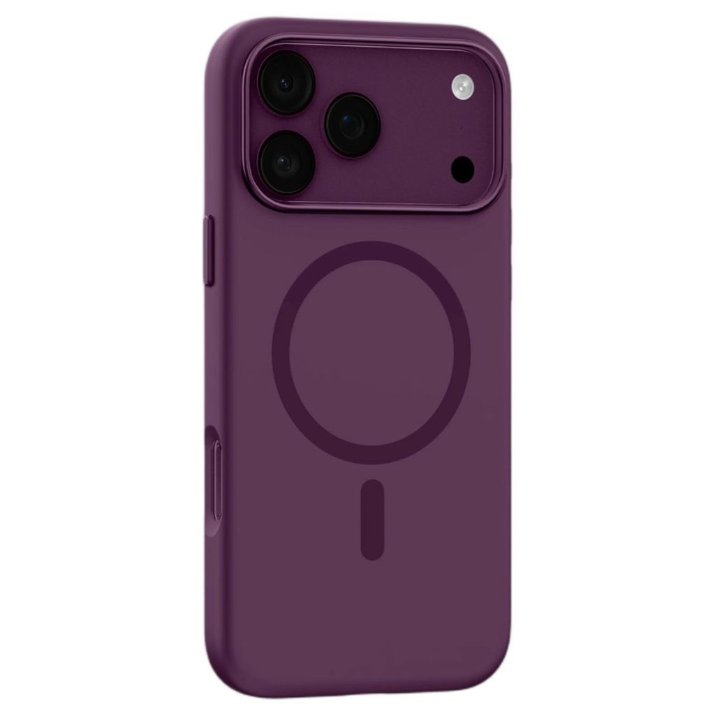 MUTURAL iPhone 18 Pro Max/17 Pro Max MagSafe kuori silikonista - Cherry Red