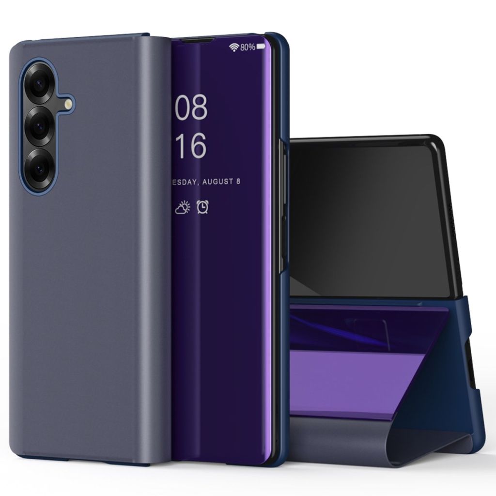 Samsung Galaxy Z Fold7 5G Fodral med genomskinlig vy - Lila