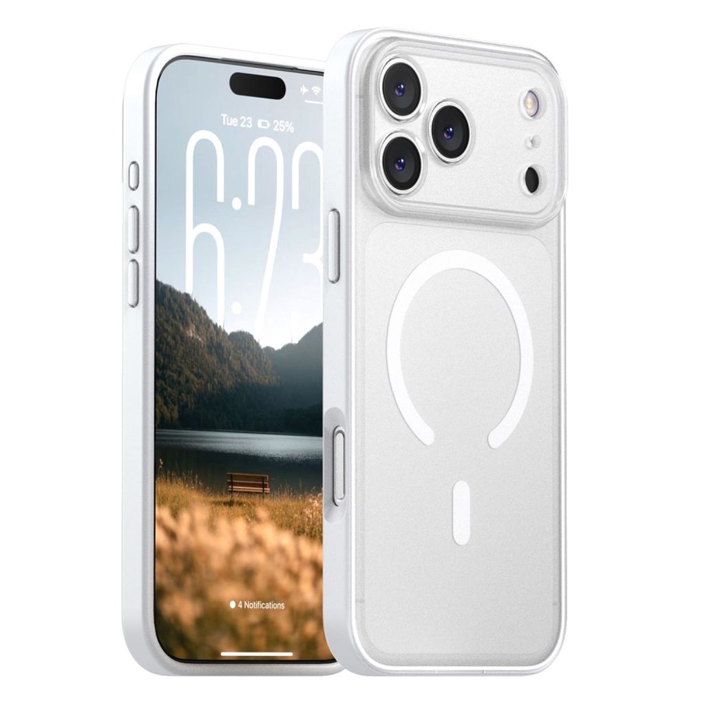 IPAKY iPhone 18 Pro Max/17 Pro Max MagSafe Kuori - Valkoinen