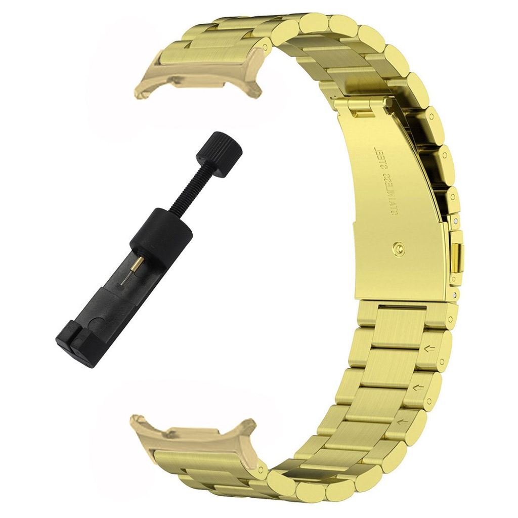 Samsung Galaxy Watch8 ruostumattomasta teräksestä valmistettu ranneke – kulta