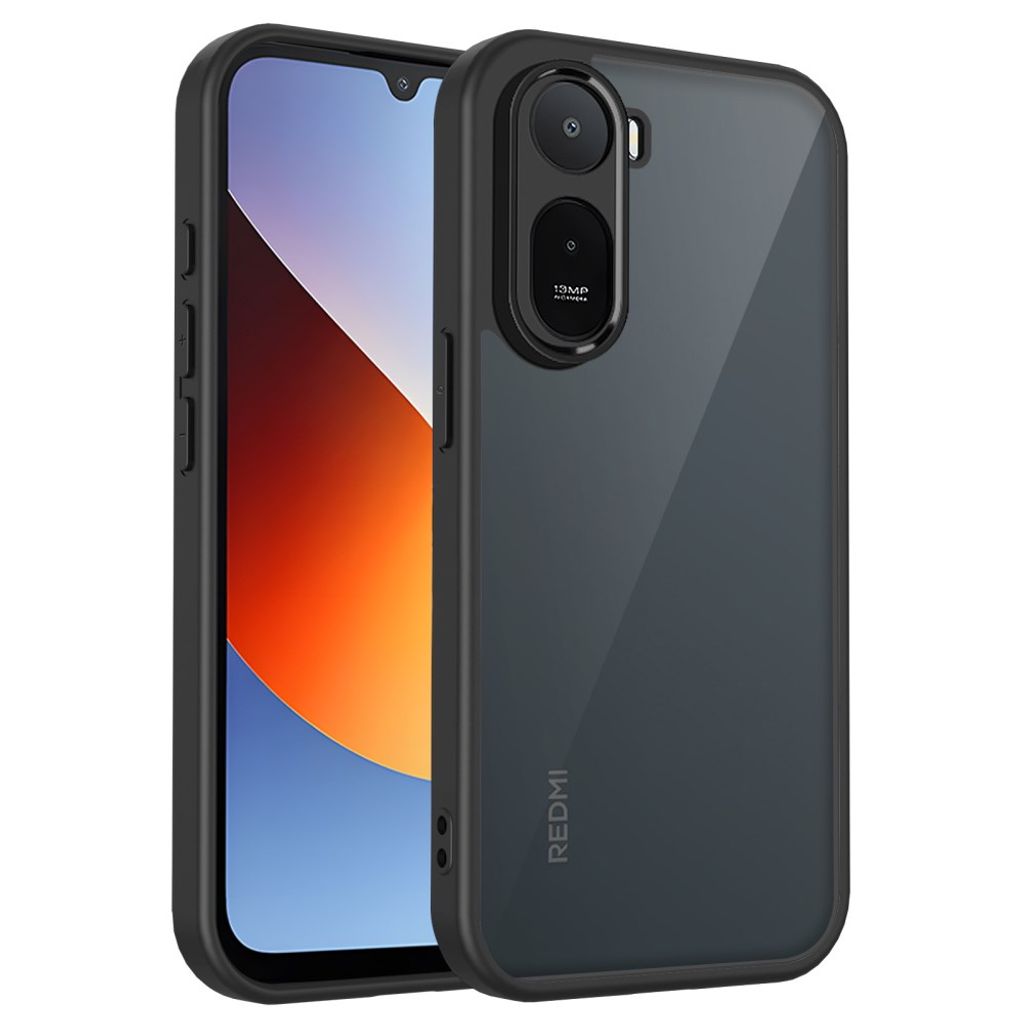 Xiaomi Poco C85x 5G/Redmi A7 Pro Skal - Transparent Svart