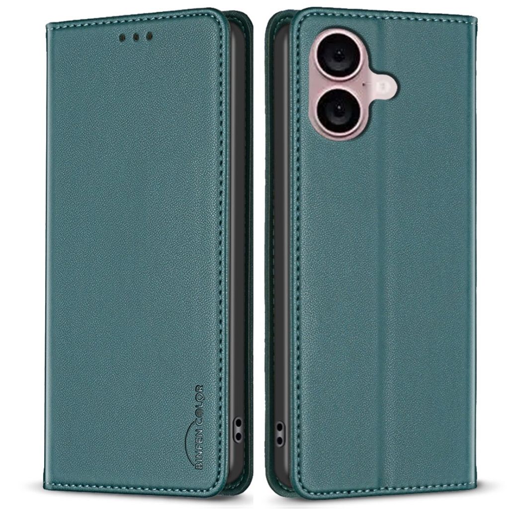 BINFEN COLOR iPhone 16 Plus Wallet Cover – Green