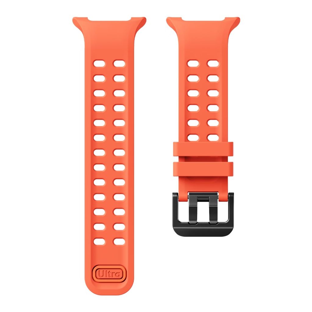 Samsung Galaxy Watch9/8/8 Classic silikon klokkerem med dobbel spenne - Oransje
