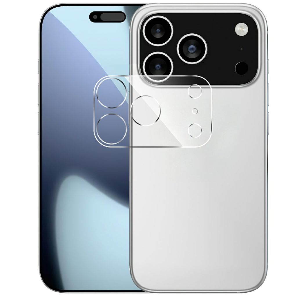 iPhone 18 Pro Linsskydd Härdat Glas Full Täckning - Transparent
