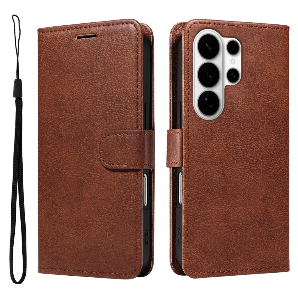 Samsung Galaxy S26 Ultra Cover with Carrying strap - Brown