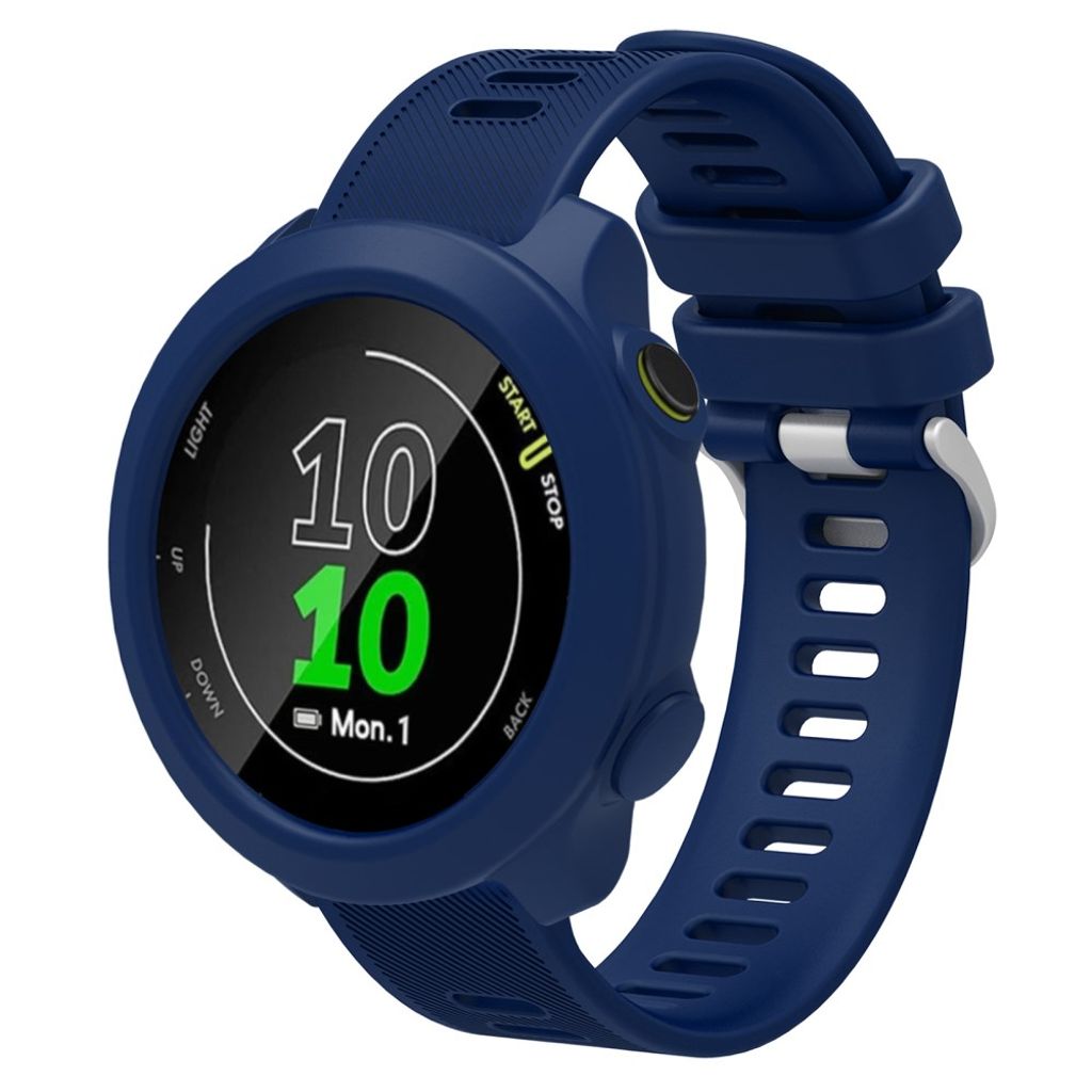 Garmin Forerunner 158 Klokkereim med Deksel - Mørkeblå