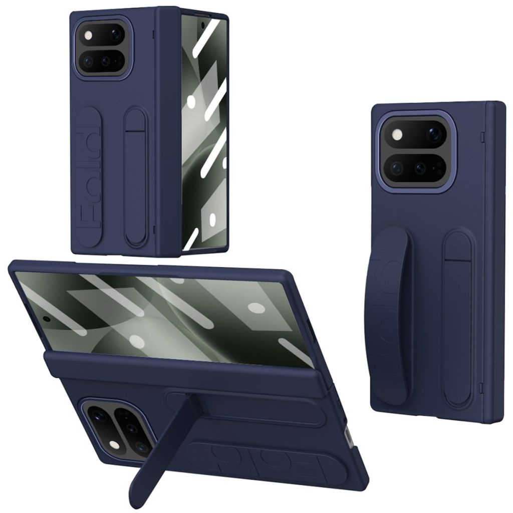 Google Pixel 11 Pro Fold Deksel med skjermbeskytter i herdet glass - Blå
