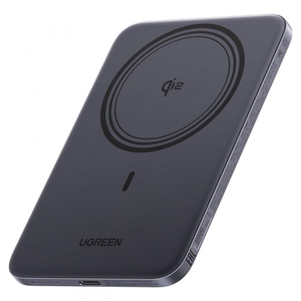 Ugreen PB580 Varavirtalähde 5000mAh MagSafe Langattomalla Latauksella - Harmaa