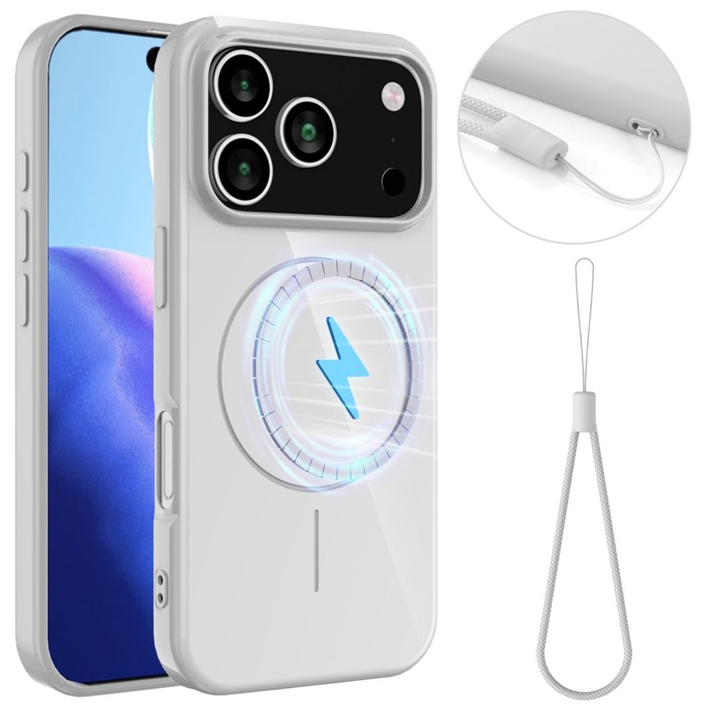 iPhone 17 Pro Case with Carrying strap - White