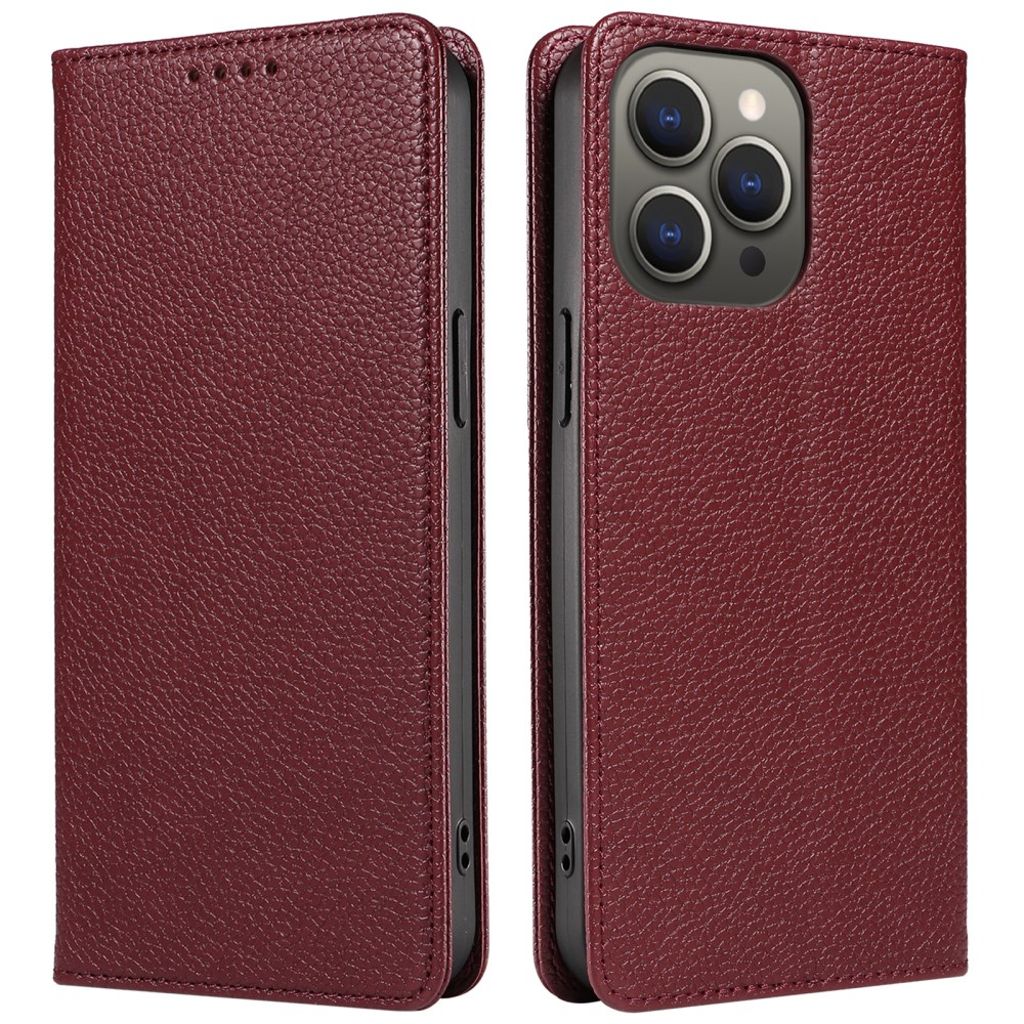 iPhone 14 Pro Wallet Cover RFID Blocking MagSafe Compatible - Red