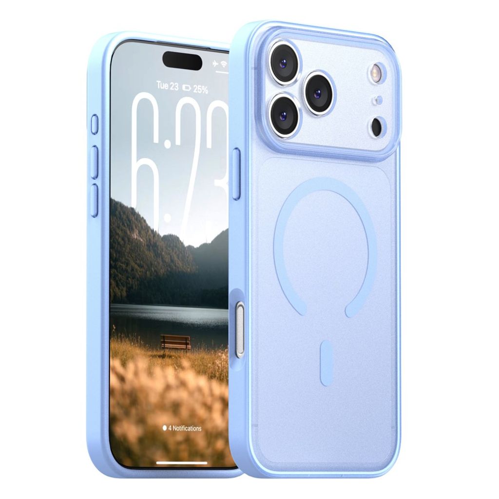 IPAKY iPhone 18 Pro Max/17 Pro Max MagSafe Kuori - Vauvan sininen
