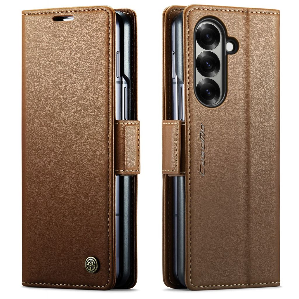 CASEME Samsung Galaxy Z Fold7 5G Fodral med RFID-blockering - Brun