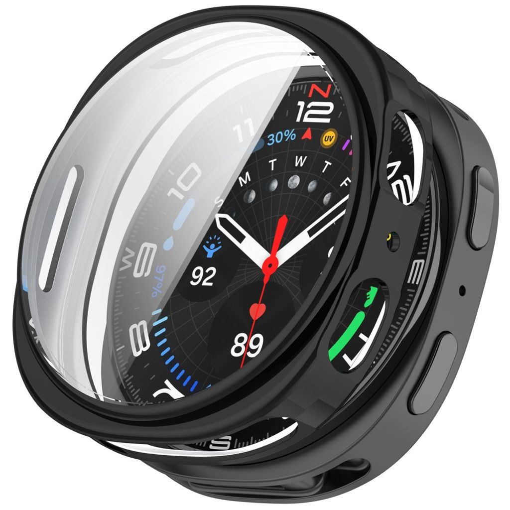 Samsung Galaxy Watch9 40mm TPU-deksel med skjermbeskytter - Svart
