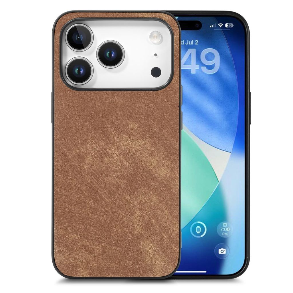 iPhone 18 Pro Max/17 Pro Max Skal i PU-läder - Brun