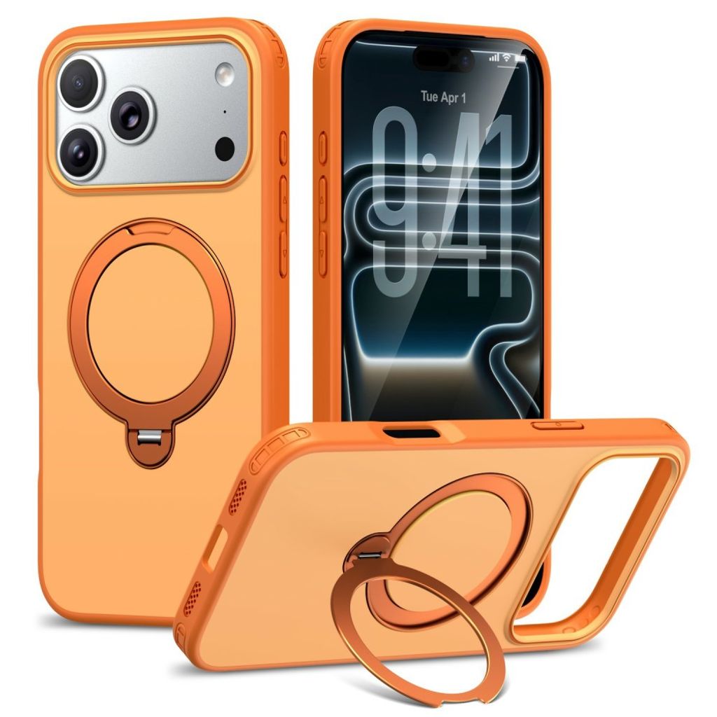 iPhone 18 Pro Max/17 Pro Max MagSafe Skal med Stativ - Orange