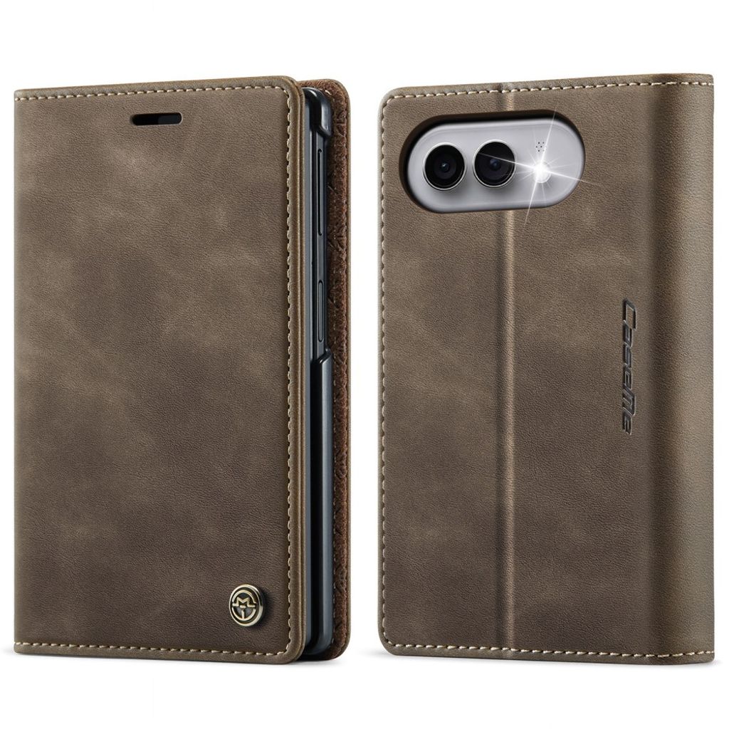 CASEME iPhone Duo Lompakkokotelo RFID-suojauksella - Ruskea