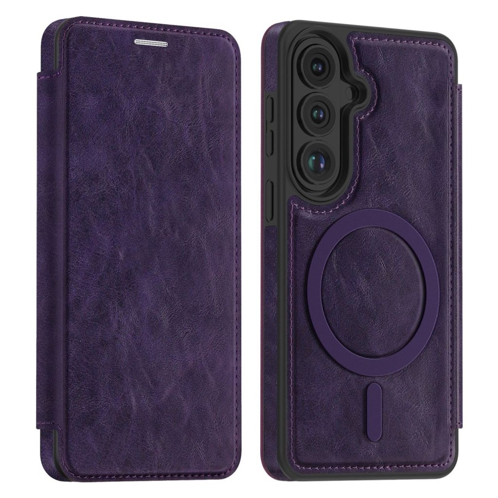 Samsung Galaxy S26 MagSafe Lompakkokotelo - Tummanvioletti
