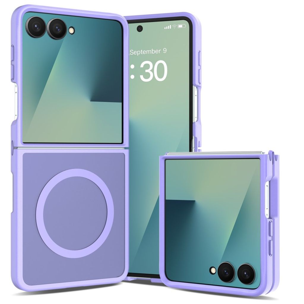 Samsung Galaxy Z Flip8 MagSafe kuori akryylitakalla - Violetti
