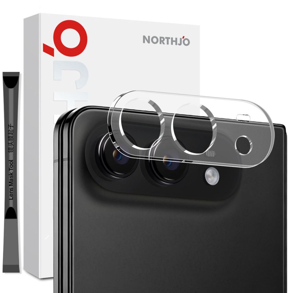 NORTHJO iPhone Fold -suojakalvo karkaistusta lasista HD - läpinäkyvä