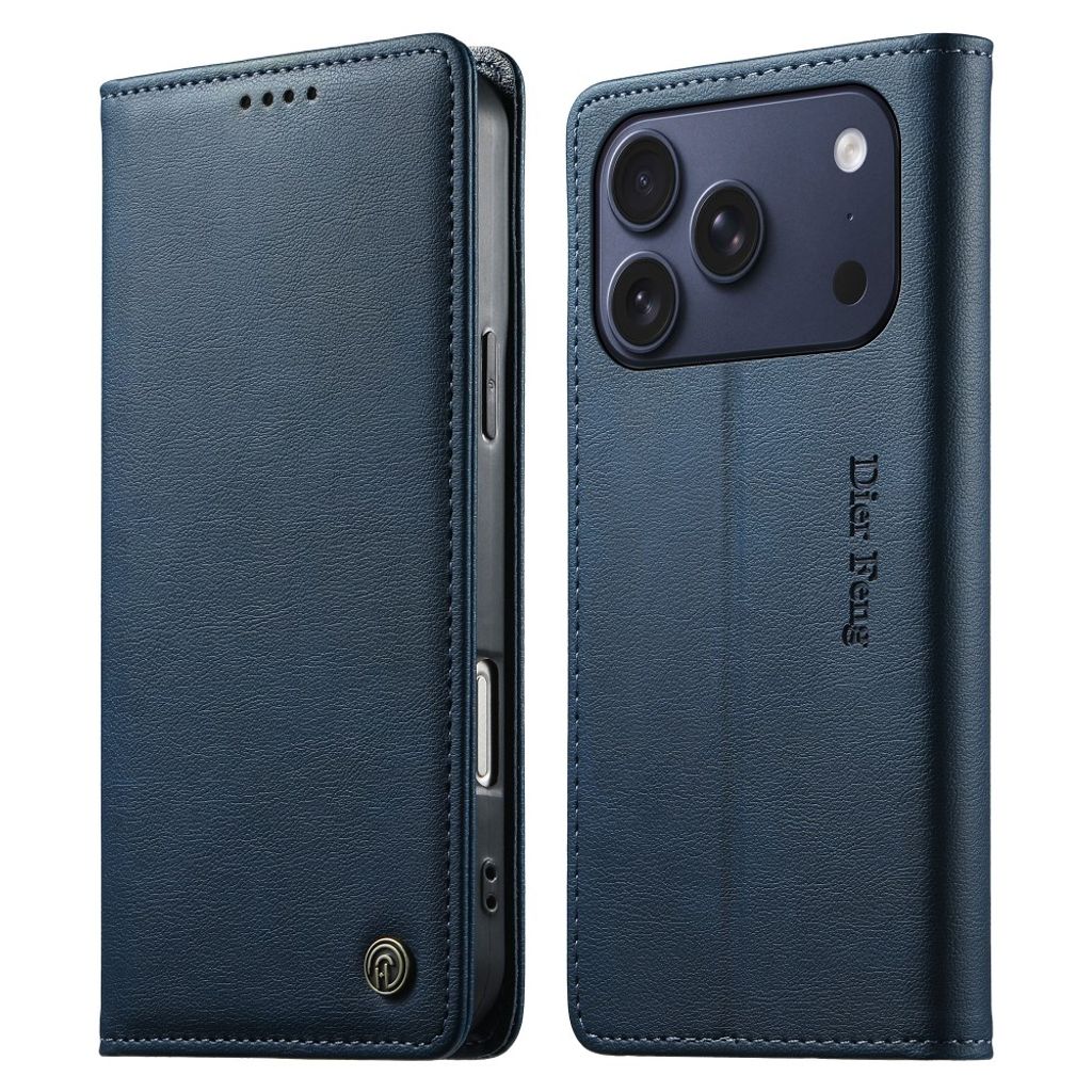 DIERFENG iPhone 18 Pro/17 Pro Lommeboketui RFID-blokkerende - Rød
