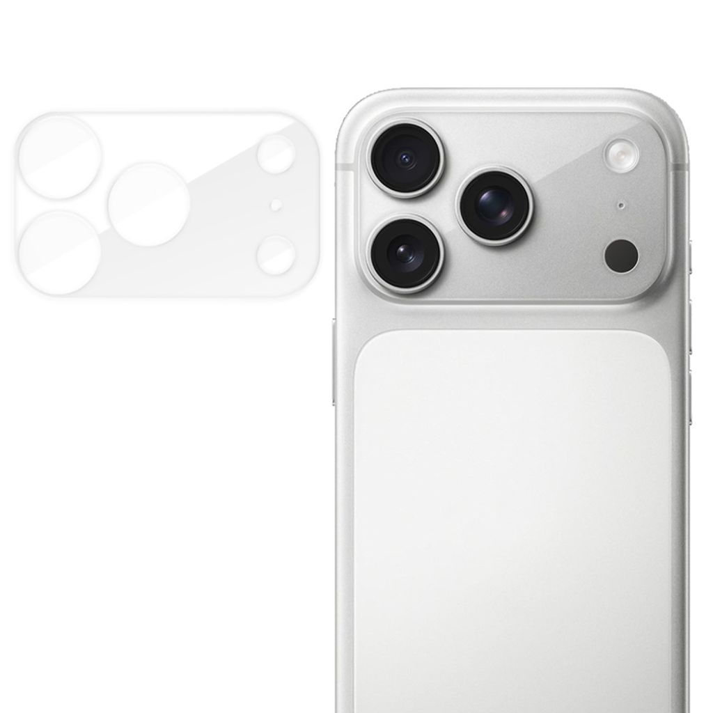 iPhone 18 Pro Linsskydd Härdat Glas Anti Fingeravtryck - Transparent
