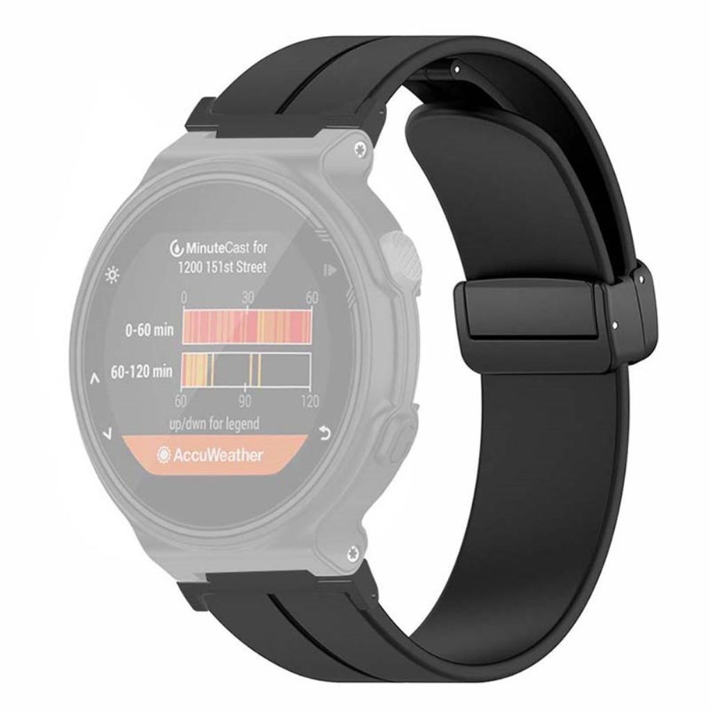 Garmin Forerunner 220/230/235/620/630/735X Silikon Klokkereim - Svart