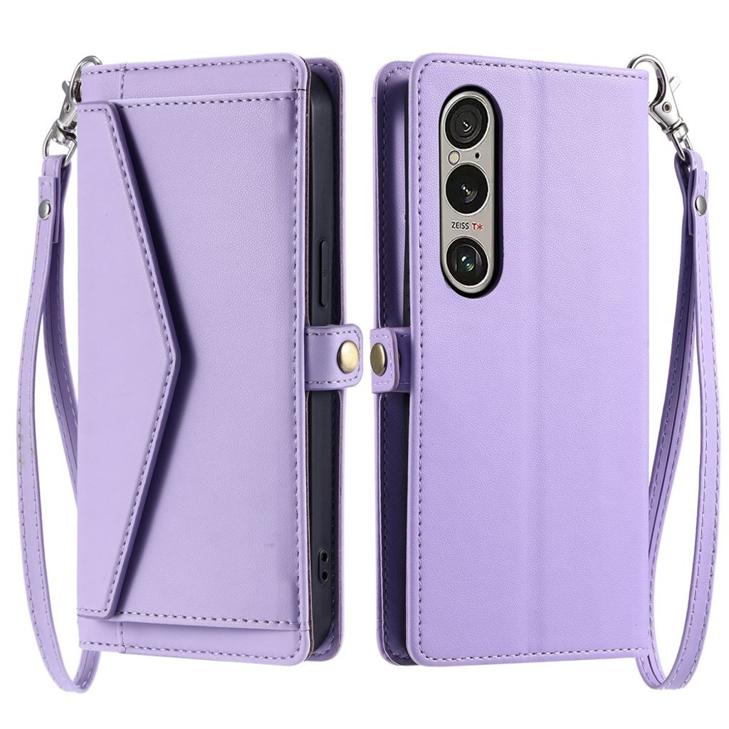 Sony Xperia 1 VII Fodral med Bärrem - Lila