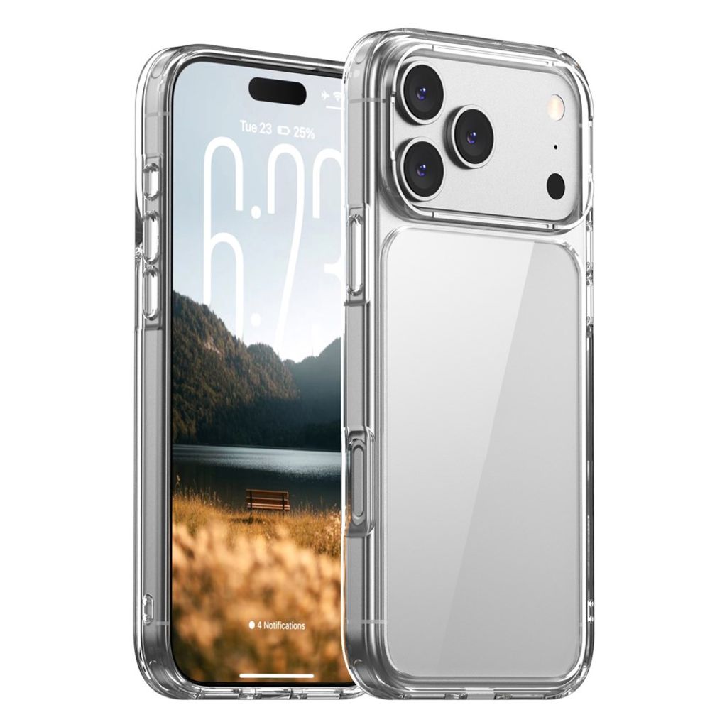 IPAKY iPhone 18 Pro Max/17 Pro Max kuori iskunkestävä - läpinäkyvä