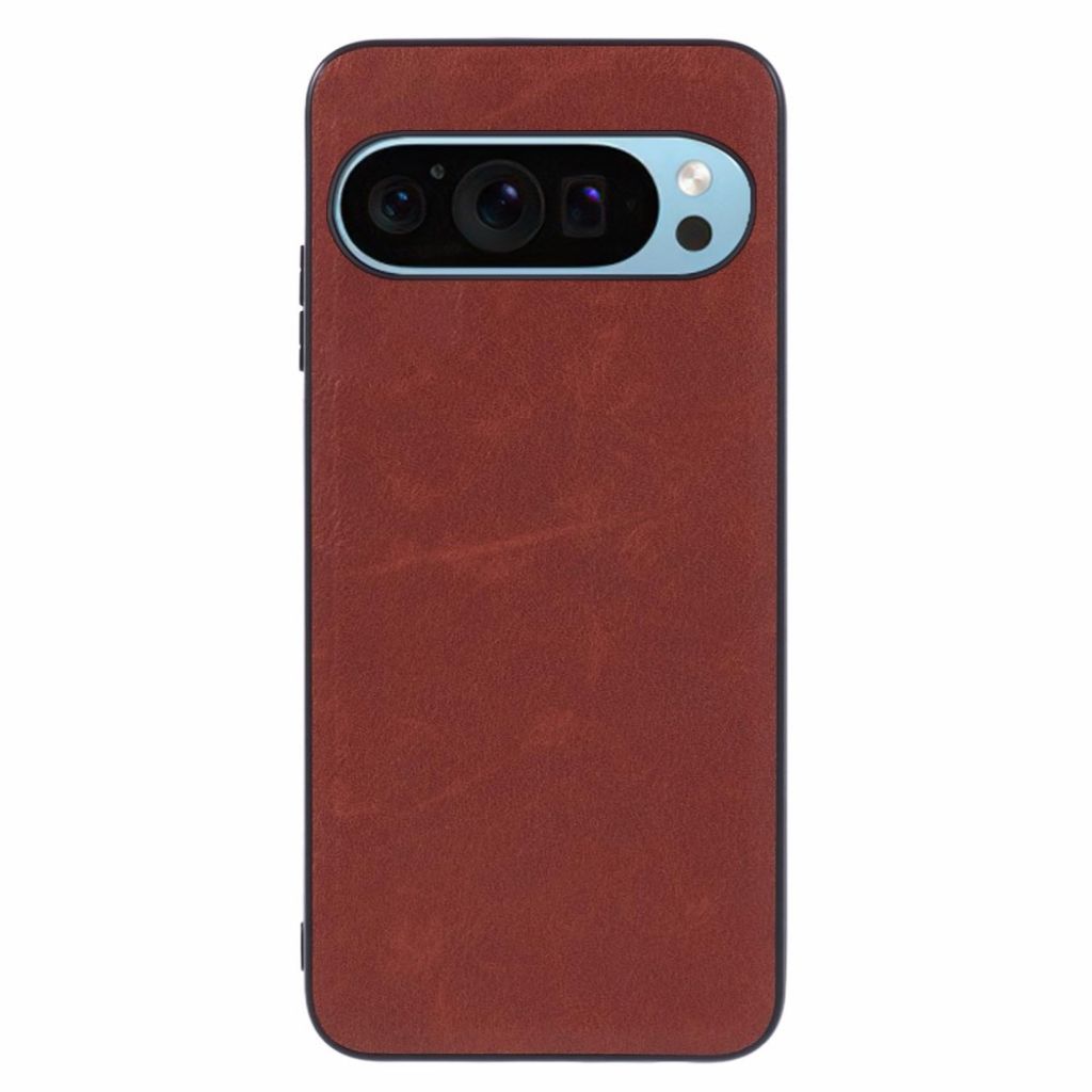 Pixel 10 Pro XL retro PU-läderskal – brunt