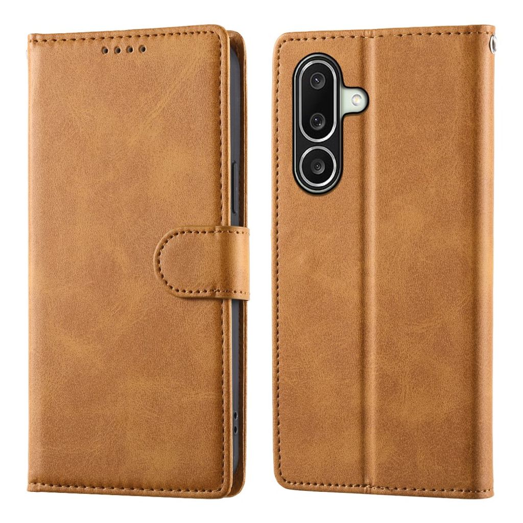 Samsung Galaxy A27 5G Lompakkokotelo Jalustalla - Keltainen