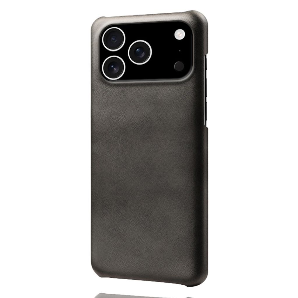 iPhone 18 Pro/17 Pro Deksel i PU-skinn - Svart