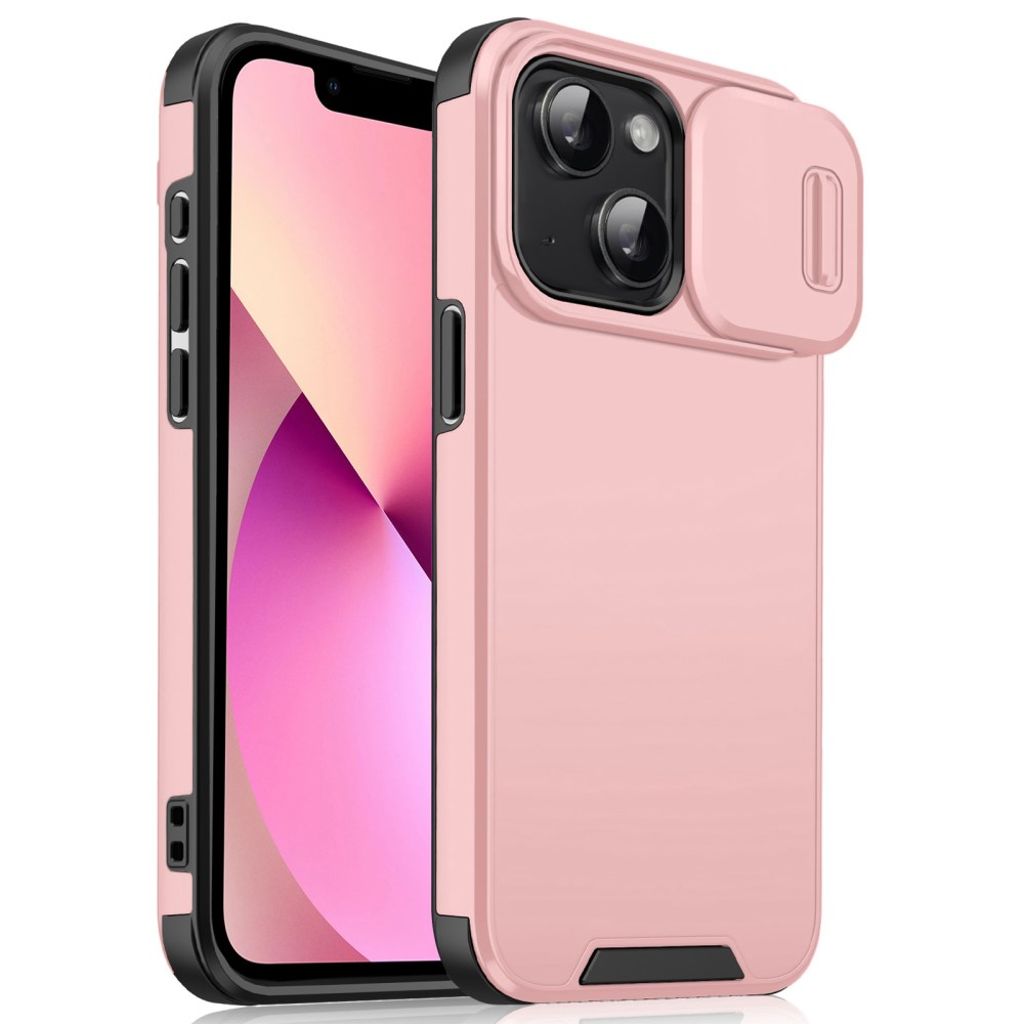 iPhone 13 mini Case Slide Camera Cover – Pink