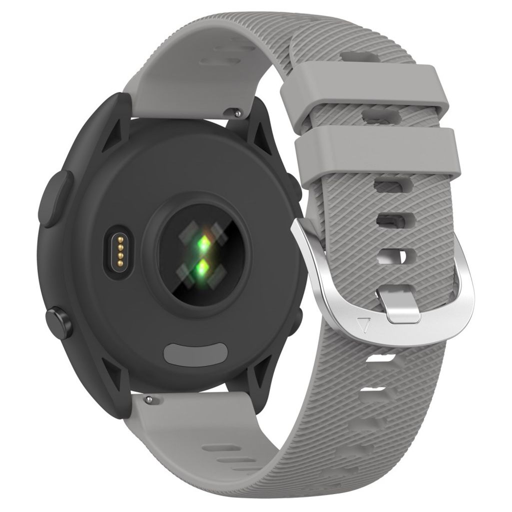 Garmin Forerunner 265 klokkerem i silikon - lys grå