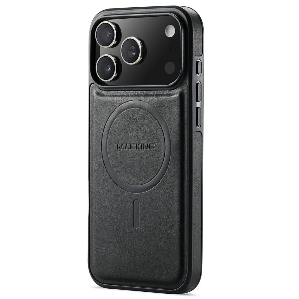 MAGKING K1 iPhone 18 Pro Max / 17 Pro Max MagSafe Deksel i PU-skinn - Svart