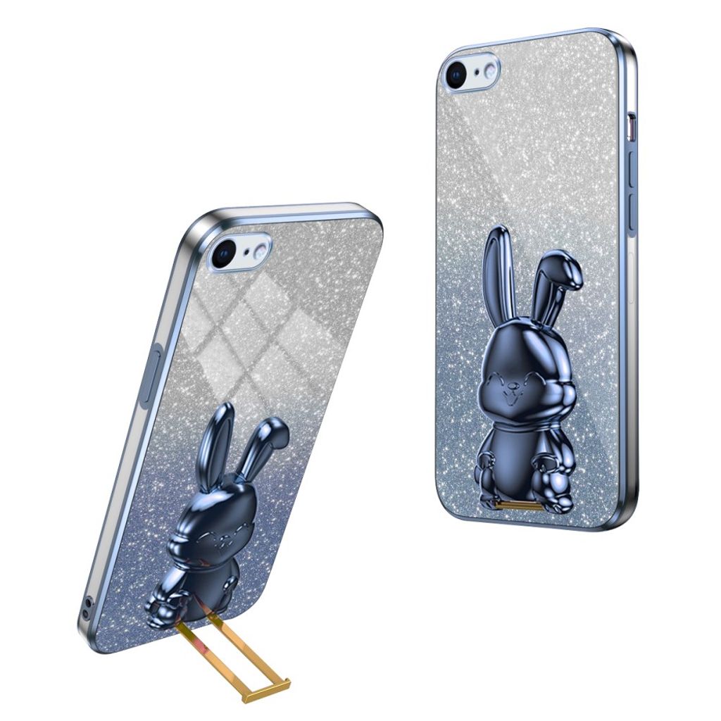 iPhone 6/7/8/SE 2020/2022 Deksel med Stativ - Blå