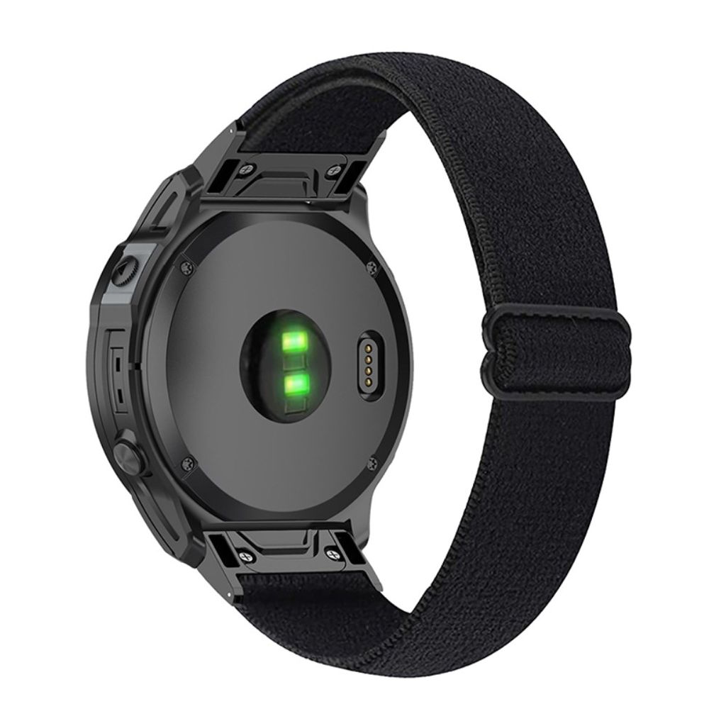Garmin Fenix 7/6/6 Pro/5/5 Plus osv. nylon klokkerem – svart