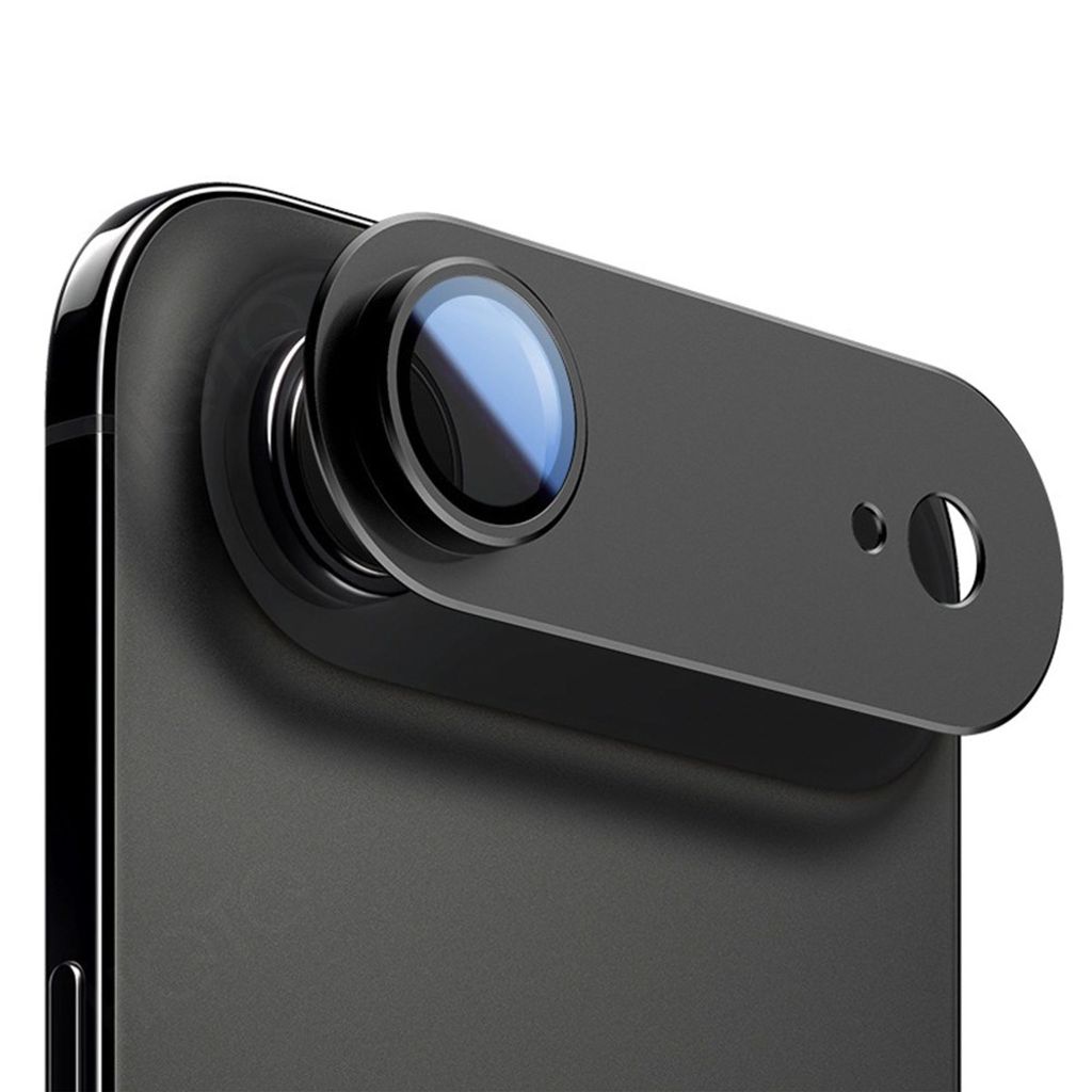 iPhone Air alumiiniseos ja karkaistusta lasista valmistettu linssisuoja - musta