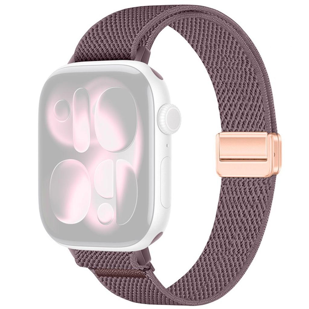 Apple Watch 42/41/40/38mm Smalt Klockarmband i Nylon - Lila