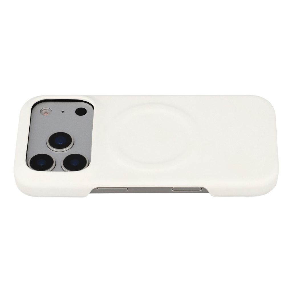 iPhone 18 Pro Max/17 Pro Max MagSafe-kompatibelt Deksel PU-lær - Hvit