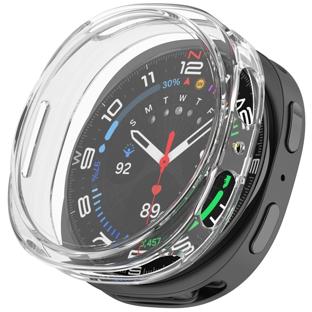 Samsung Galaxy Watch9 44mm TPU-deksel med skjermbeskytter - Gjennomsiktig
