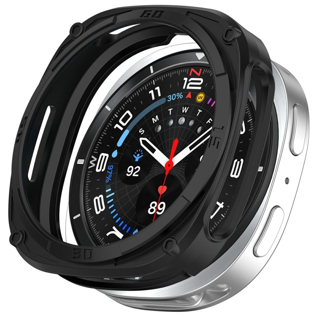 Samsung Galaxy Watch9 44mm Støtsikkert deksel - Svart