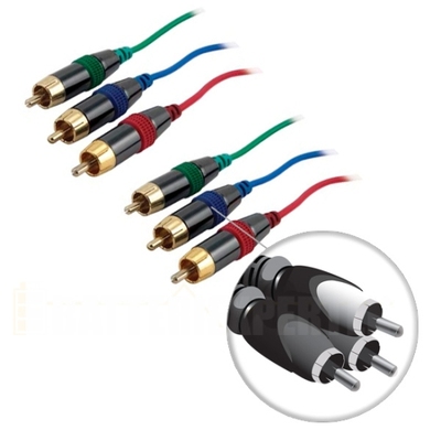 Komponentvideo kabel, 3xRCA ha-ha, 20m