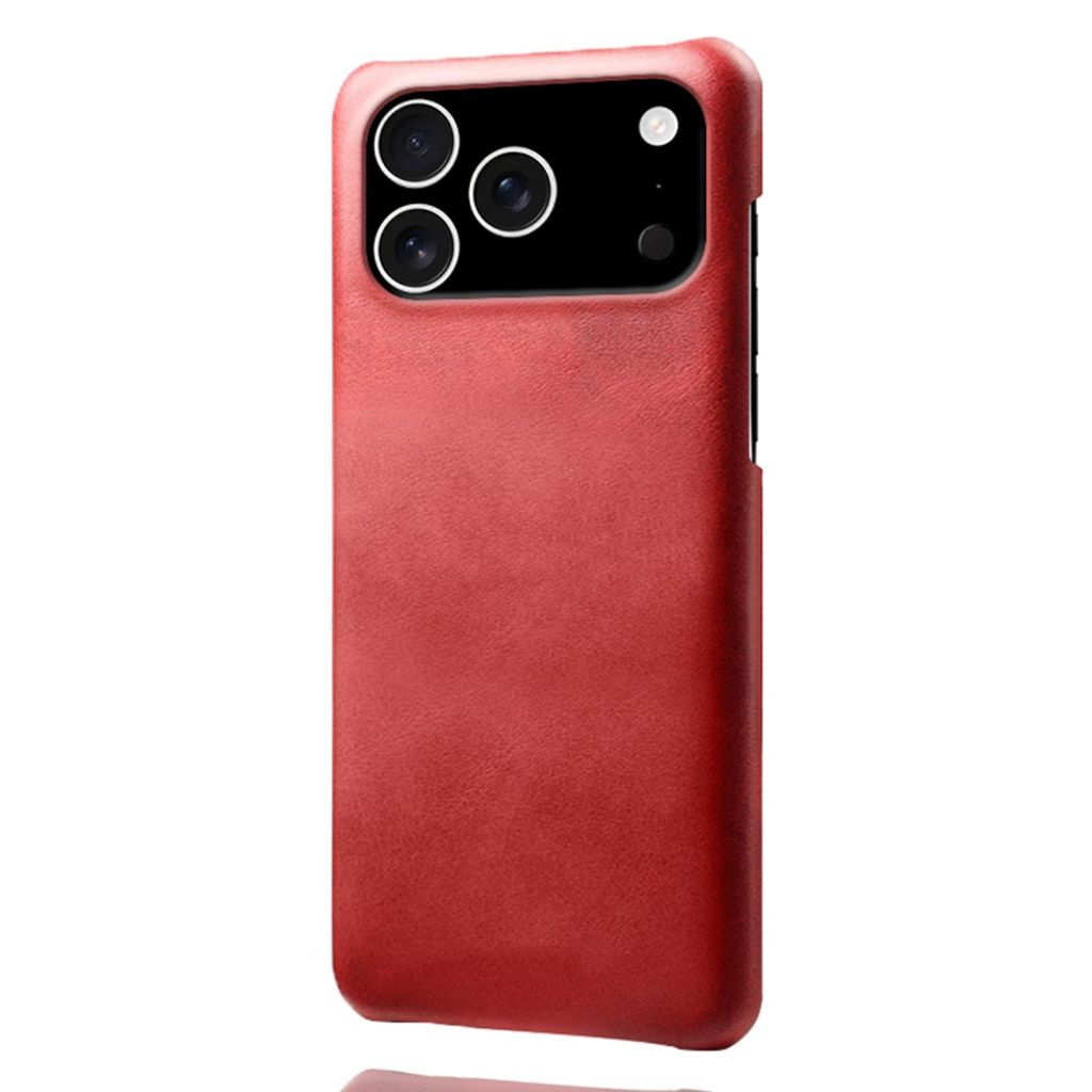 iPhone 18 Pro/17 Pro Deksel i PU-skinn - Rød