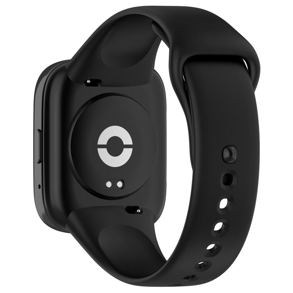 Xiaomi Redmi Watch 3 Lite / Watch 3 Active Silikoniranneke Kellolle - Musta
