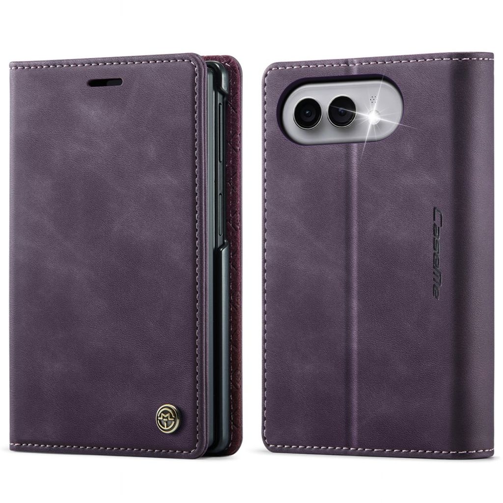 CASEME iPhone Duo Lompakkokotelo RFID-suojauksella - Violetti